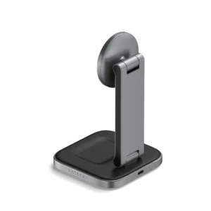 Satechi Cargador 2 en 1 Plegable Qi2 - Stand Inalámbrico de carga - Imagen 6