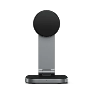 Satechi Cargador 2 en 1 Plegable Qi2 - Stand Inalámbrico de carga - Imagen 3